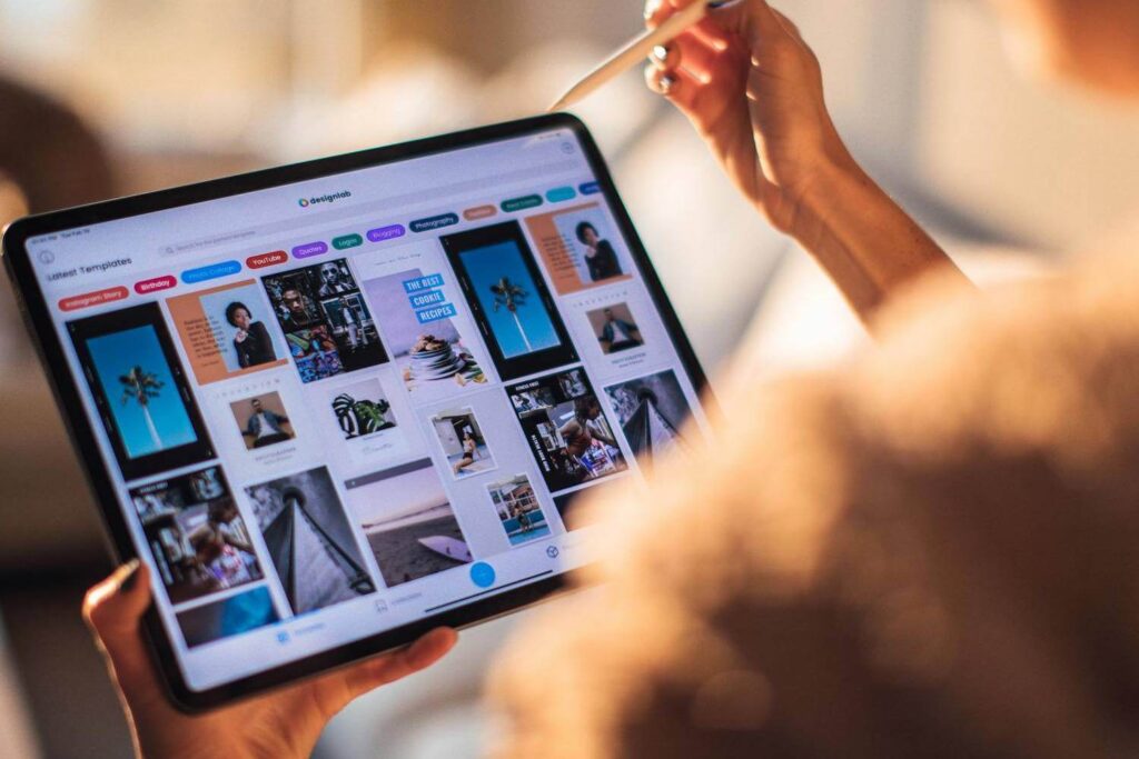 Woman Holding Tablet Computer