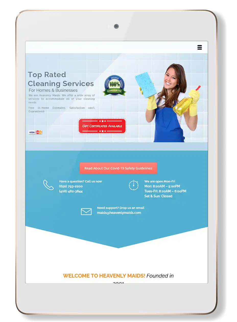 Heavenly Maids Cleaning Services -tab-view