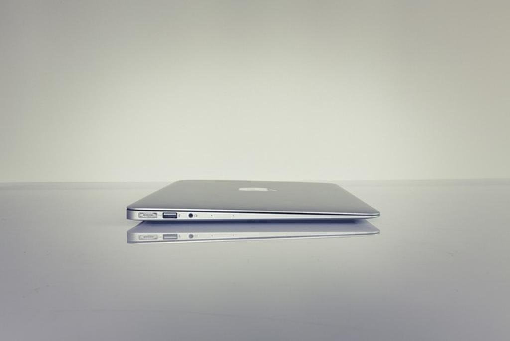 a laptop on a table