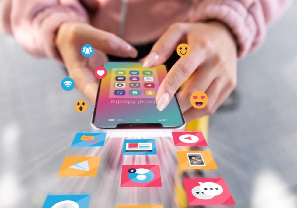 Social media marketing concept for marketing with applications